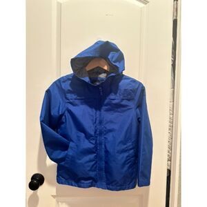 NWOT London Fog Boys Blue Windbreaker Style Hooded Jacket Size 8